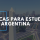 Convocatoria 2020 para becas del Gobierno Argentino
